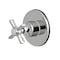 Kingston Brass KS3031ZX Three-Way Diverter Valve W/ Sgl-Handle & Round Plate, Chrome KS3031ZX - alternate 1